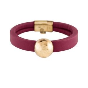 Bottega Veneta Pink Leather Bracelet